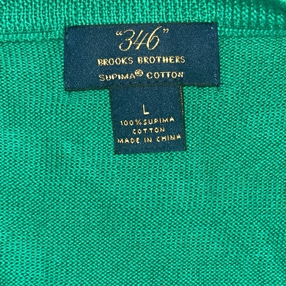 BROOKS BROTHERS Supima® Cotton V-Neck Sweater - Picture 3 of 5